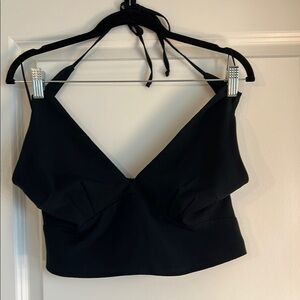 Abercrombie & Fitch Black Crop Halter Top (Like New)